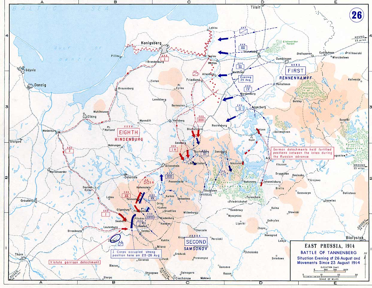 Tannenberg Battle Map